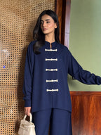 Mandarin Set - Navy Blue