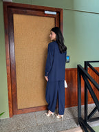 Mandarin Set - Navy Blue
