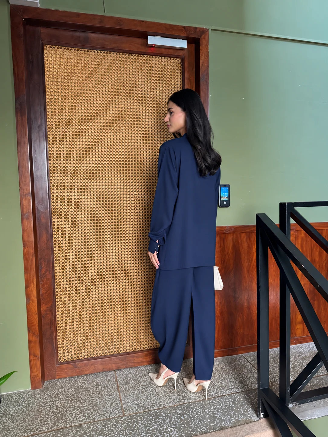 Mandarin Set - Navy Blue