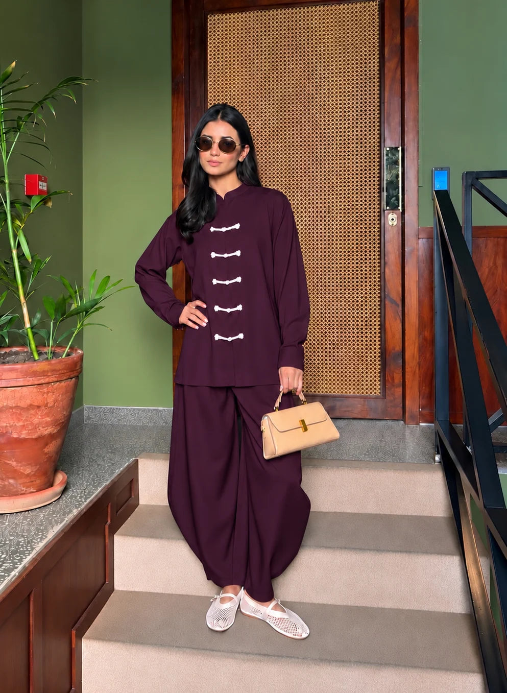 Mandarin Set - Dark Plum