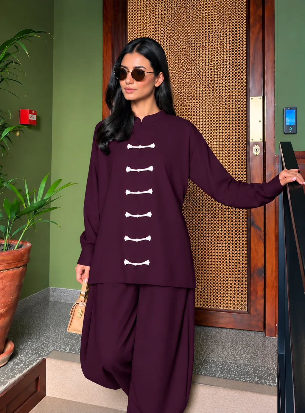 Mandarin Set - Dark Plum