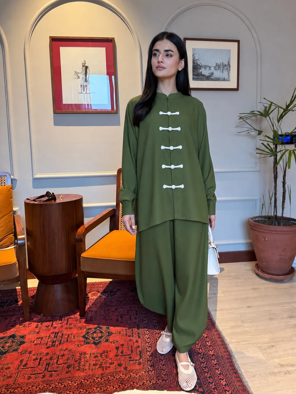 Mandarin Set - Olive