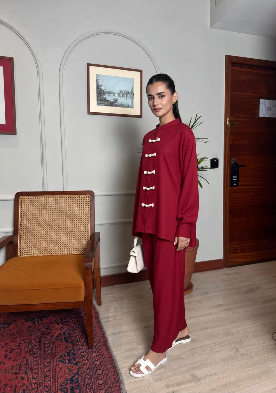 Mandarin Set - Maroon